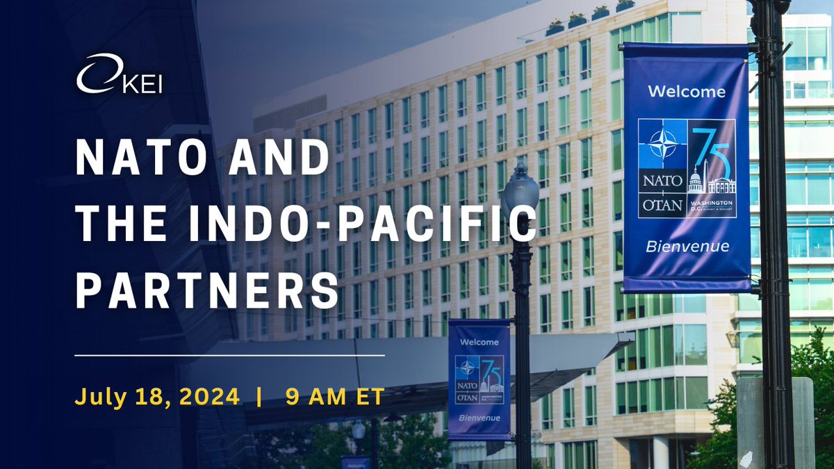📅 Thur. July 18
🕘 9 AM ET
🖥 Join us for a discussion on the outcomes of the #NATOSummit and <a href="/NATO/">NATO</a>'s partnership with Indo-Partners, #IP4 (Korea, Japan, Australia, and New Zealand)
keia.org/event/nato-and…
