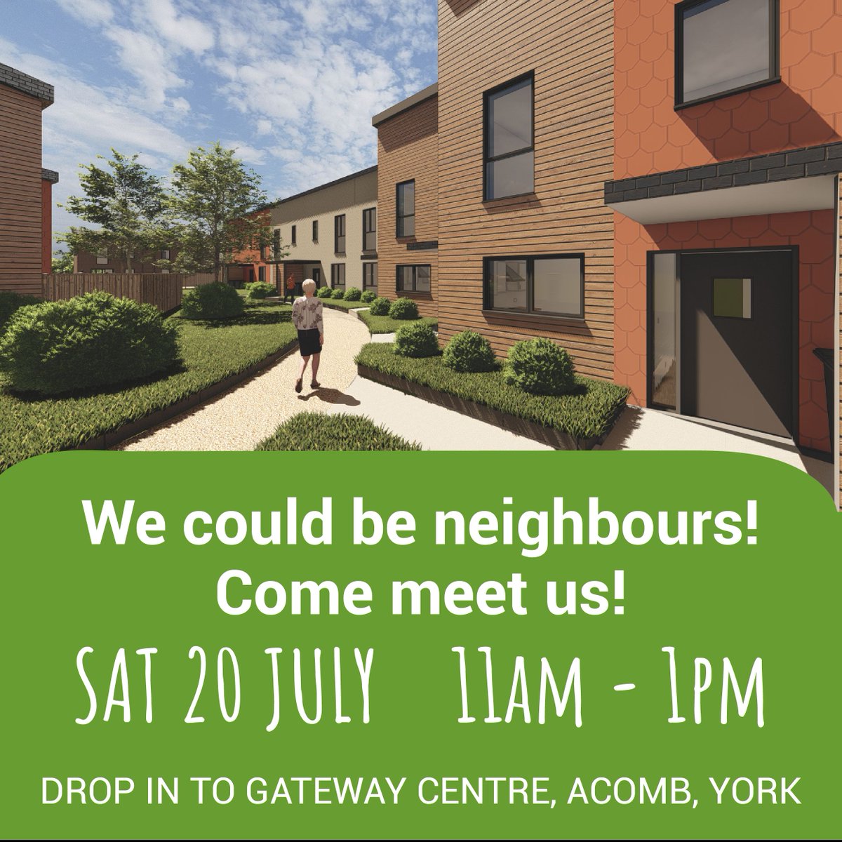 Hey hey hey happy #Thursday!  Want to live where you know your neigbours and the kids play out safely? Want to live as #sustainably &amp; #lowcarbon as possible in #York #Acomb? Come and find out how 20th July see lowfieldgreencoop.uk for details <a href="/yorspace/">YorSpace</a>