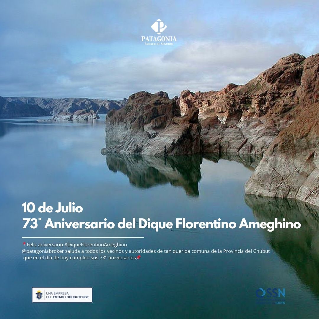 Patagonia Broker SA (@patagoniabroker) on Twitter photo 📷Feliz aniversario #DiqueFlorentinoAmeghino
<a href="/patagoniabroker/">Patagonia Broker SA</a> saluda a todos los vecinos y autoridades de tan querida comuna de la Provincia del Chubut
que en el día de hoy cumplen sus 73° aniversarios📷 📷Feliz aniversario #DiqueFlorentinoAmeghino
<a href="/patagoniabroker/">Patagonia Broker SA</a> saluda a todos los vecinos y autoridades de tan querida comuna de la Provincia del Chubut
que en el día de hoy cumplen sus 73° aniversarios📷