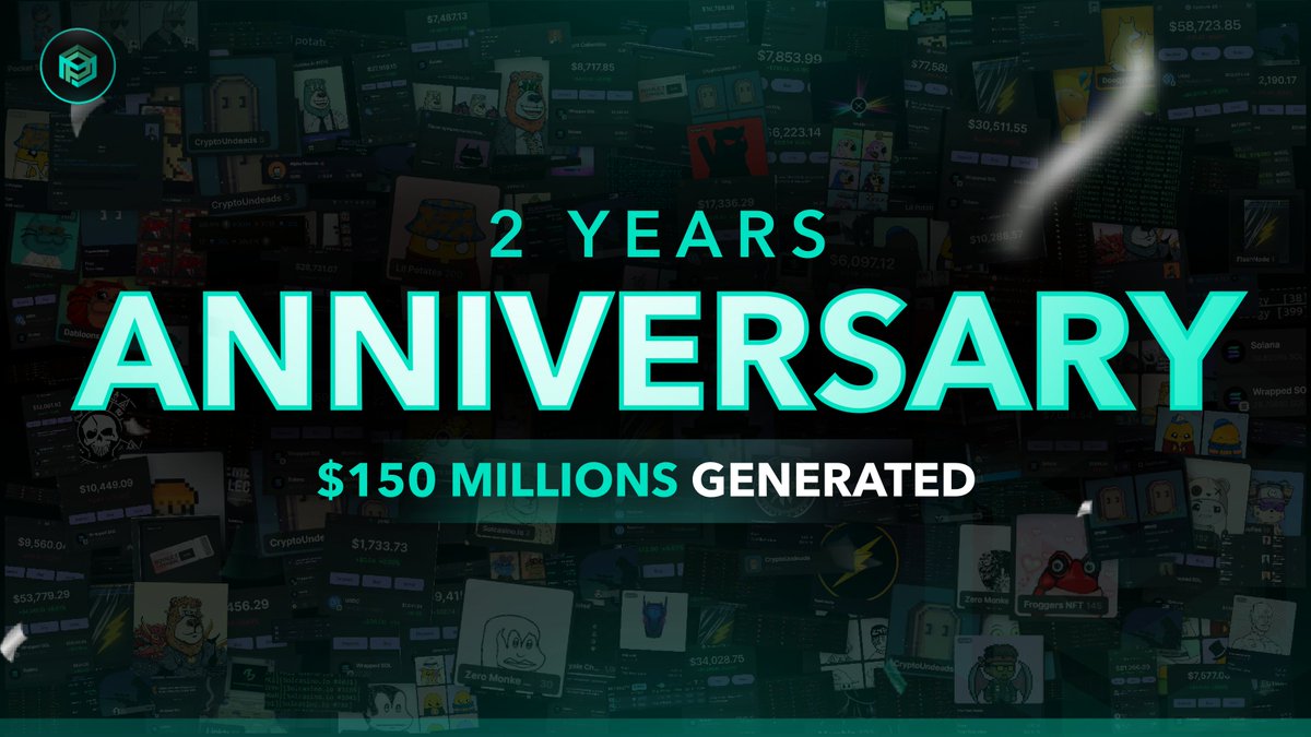 Happy 2nd Birthday to Peppermints!
  
In just two years, we've generated over $150 million for our amazing holders. Thank you for being part of our journey and here's to many more years of success.♥️🎁