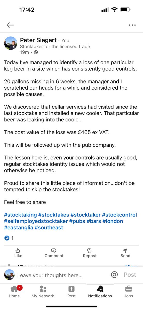 PeterSiegert's tweet photo. #stocktaker #stocktaking #pubs #bars https://t.co/8OPRb0qAHG