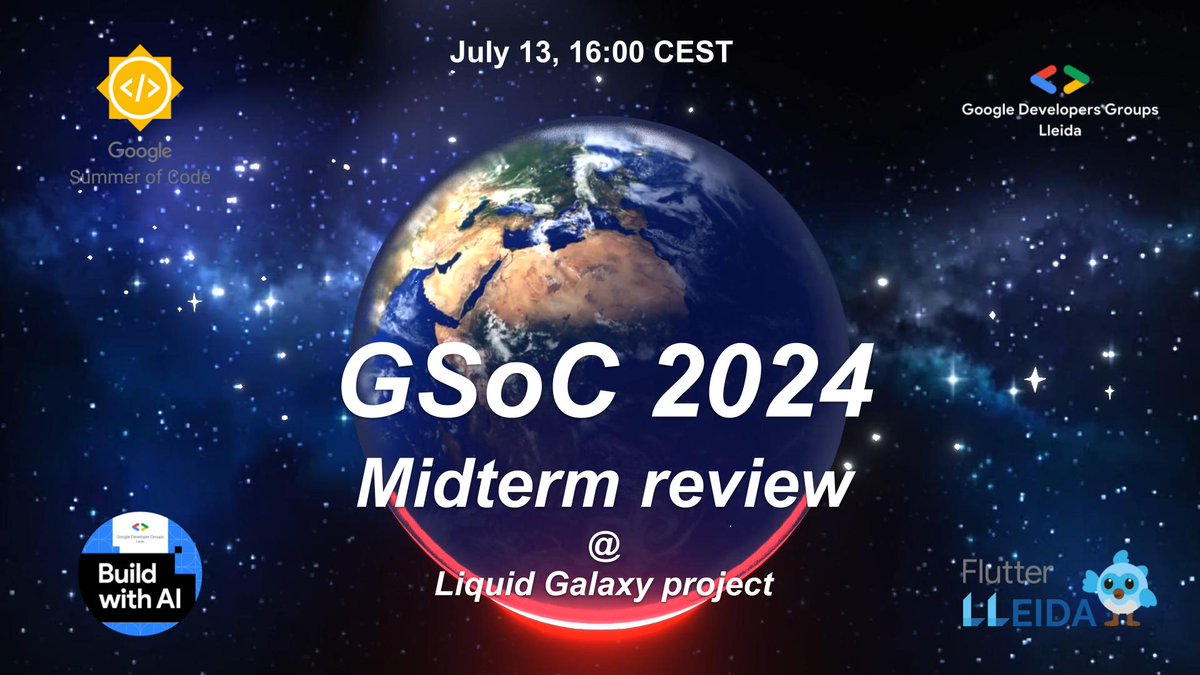 andreu ibanez (@andreuibanez) on Twitter photo The <a href="/GoogleOSS/">Google Open Source</a> Google Summer of Code Midterm review for the <a href="/_liquidgalaxy/">_liquidgalaxy</a> project is ready on YouTube. 75 minutes with 12 interns and 50 contributors from 10 countries, showing 12 projects being developed with lots of <a href="/FlutterDev/">Flutter</a> #ArtificialIntelligence #Gemma and <a href="/googlemaps/">Google Maps</a> The <a href="/GoogleOSS/">Google Open Source</a> Google Summer of Code Midterm review for the <a href="/_liquidgalaxy/">_liquidgalaxy</a> project is ready on YouTube. 75 minutes with 12 interns and 50 contributors from 10 countries, showing 12 projects being developed with lots of <a href="/FlutterDev/">Flutter</a> #ArtificialIntelligence #Gemma and <a href="/googlemaps/">Google Maps</a>
