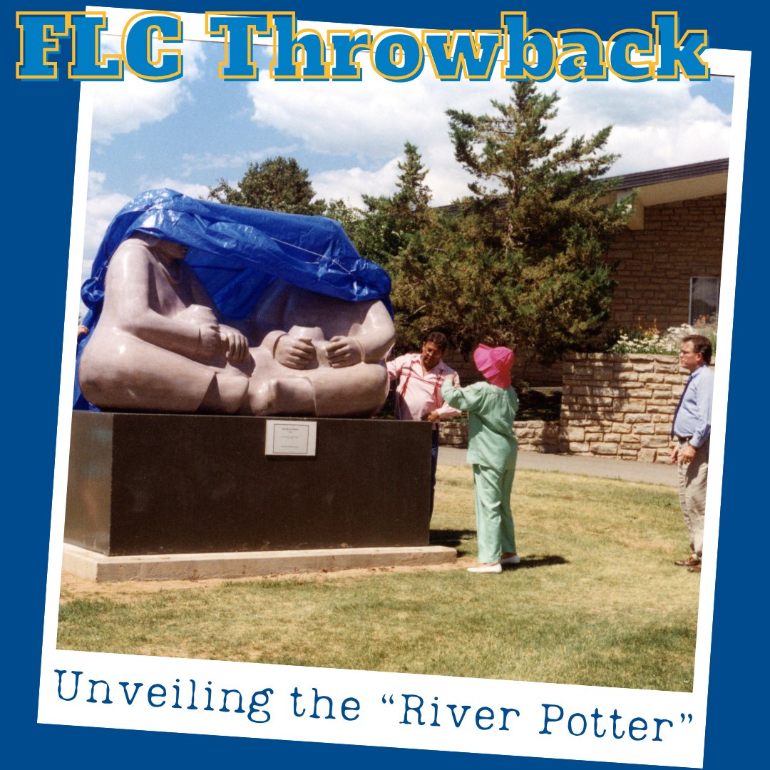 This sculpture was unveiled in front of Reed Library 30 years ago

Throwback Thursday is brought to you by the @centerswstudiesflc and the Delaney Library archives.
If you are interested in learning more about the archives or to see their collections go to
swcenter.fortlewis.edu/learn/library-…