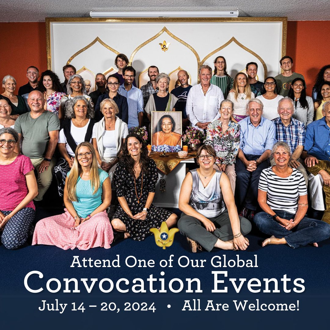 srfyogananda's tweet photo. Did you know that many Self-Realization Fellowship centers and meditation groups around the world will be holding in-person viewing events during the 2024 Convocation? Register and find locations near you to participate: https://t.co/lO4ceNeq9t 

#meditation #SRFConvocation https://t.co/JnsBqUssWO