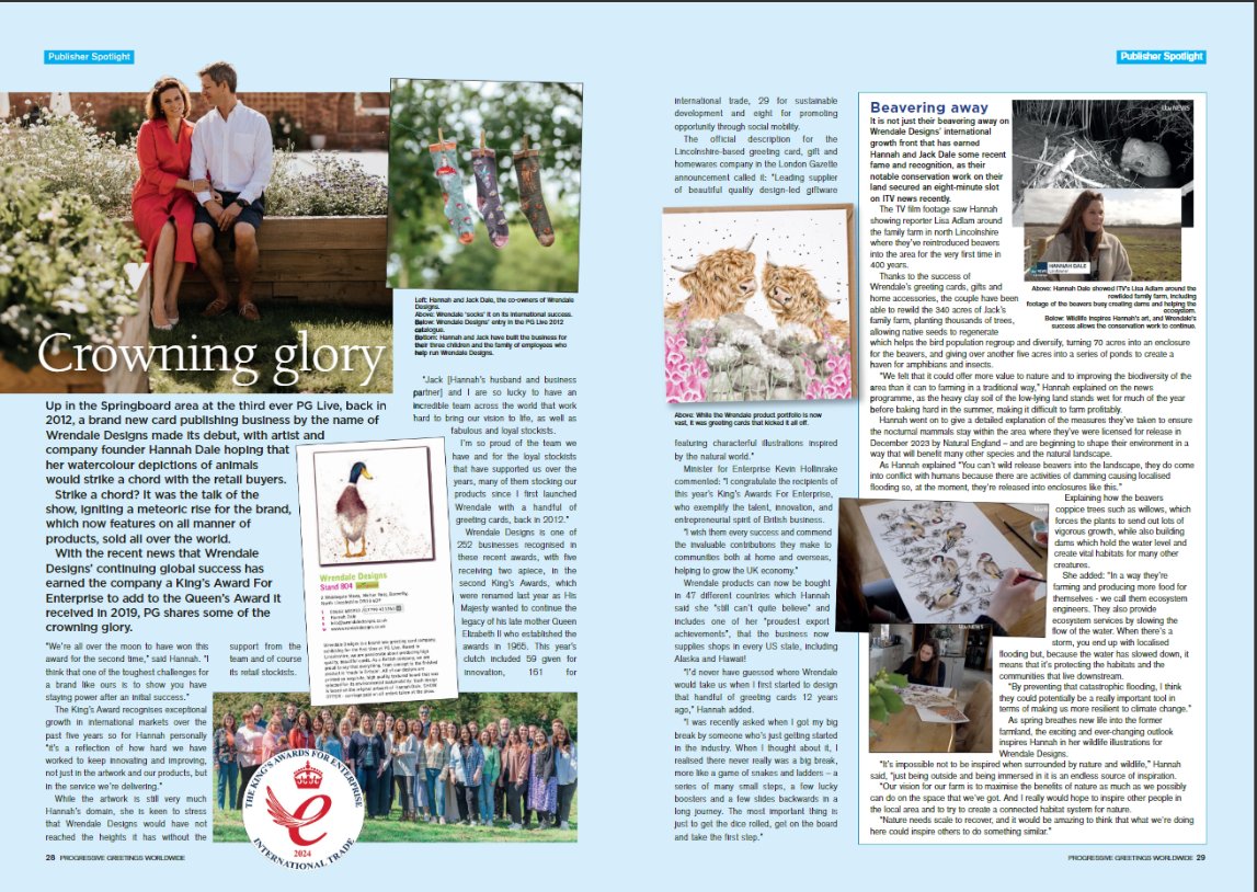 PG spotlight on #WrendaleCards
bit.ly/4cB8SoW
#greetingcards #animalart #KingsAwardforEnterprise