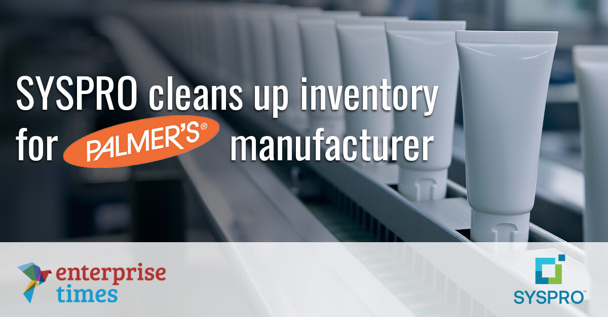 SYSPROAmericas's tweet image. Read how E.T. Browne’s long-term partnership w/ #SYSPROerp has led to a 22% inventory reduction, 113% profit increase, &amp;amp; 7% revenue growth: hubs.ly/Q02FFghJ0

@Enterprise_Time | @palmersworks #PalmersCocoaButter | #ERPsolutions #PharmaERP #PharmaSoftware #Pharmaceudicals