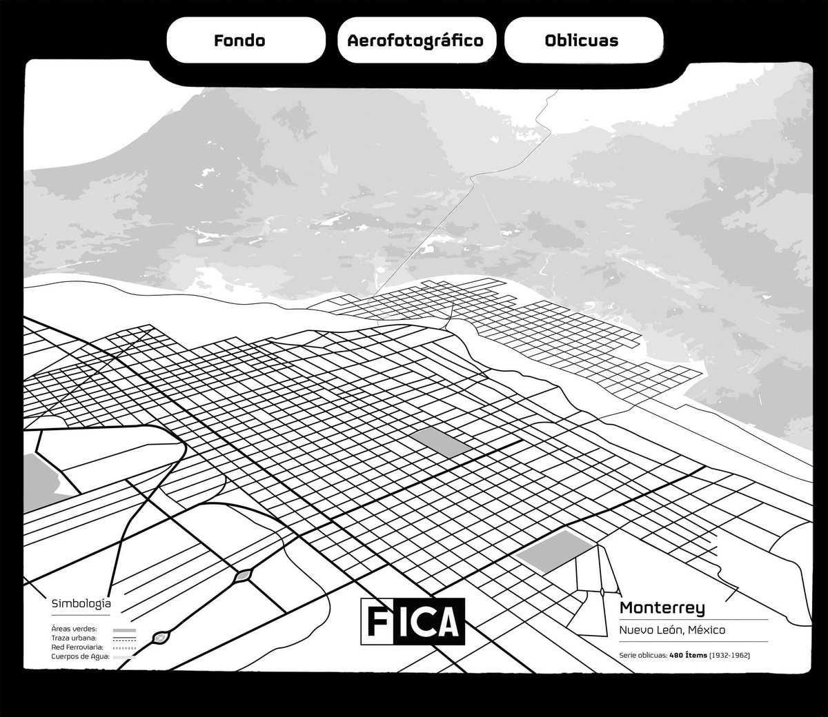 ICAMexico's tweet image. ¿Sabías que el Fondo Aerofotográfico de Fundación ICA reúne 480 fotografías oblicuas, 45 obras verticales y 58 mapas del estado de Nuevo León entre 1932 y 1981? Consulta las colecciones digitalizadas en #CODIFICA #AcervoHistórico fundacion-ica.org.mx