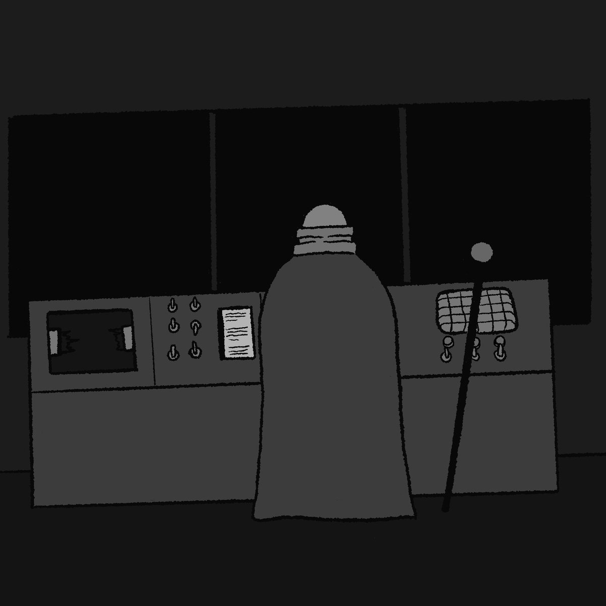SotWcomic's tweet photo. #NoMad - 12 - having a fiddle (black & white)
Hopefully these controls will shed some light on the situation
#scribbleonthewall #scribbleonthewallcomic #webcomic #comic #drawing #art #NoMadcomic #procreate #procreateart https://t.co/pSaVPE9nSF