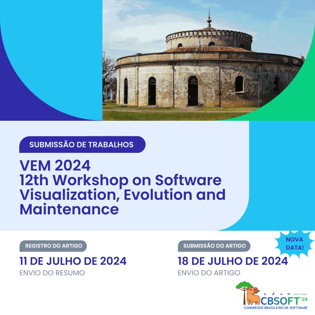 congressocbsoft's tweet photo. Nova data para submissão do artigo ao @vemworkshop
O resumo deve ser enviado até 11/07. https://t.co/DRVHAzO53x
