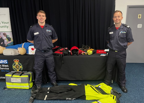 Today, CM Ryan Cook and Cm Jon Linde have been at the <a href="/NWAmbulance/">North West Ambulance Service</a> awareness day speaking to young adults regarding water safety and how to stay safe over the summer period and through out the year. for more water safety information, see our website. Thank you NWAS for hosting us
