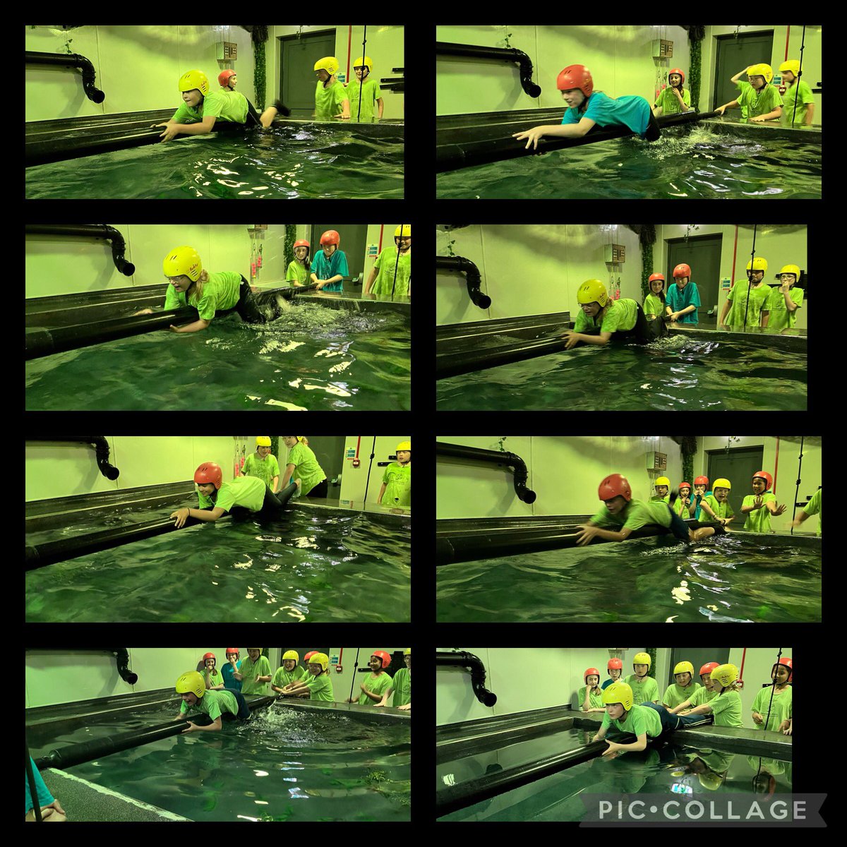 MrMacklin3's tweet photo. An amazing afternoon for Mountain group @Hollymountbury with the terrifying piranha pool! Luckily they survived! They then used their communication skills to tackle the tricky Nightline course #teamwork #cooperation https://t.co/1uiPZ8owat