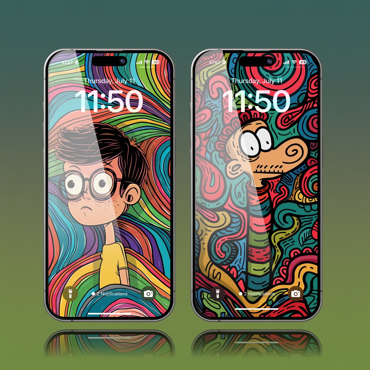 How about this colorful pair? #wallpaper