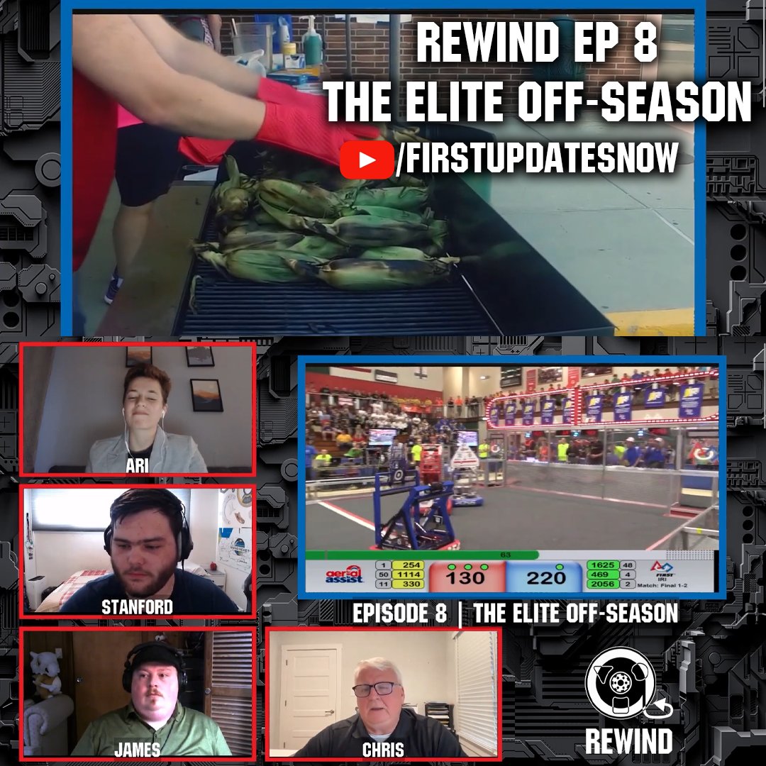 youtu.be/VgKz-OUw6GA | New episode of FIRST Rewind: The Elite Off Season | FIRST Rewind Ep 8 dives into the history of two of the most prestigious FRC off-season events. IRI and Chezy Champs with guest Chris Fultz: IRI Planning committee, Woodie Flowers Recipient &amp; FRC 234