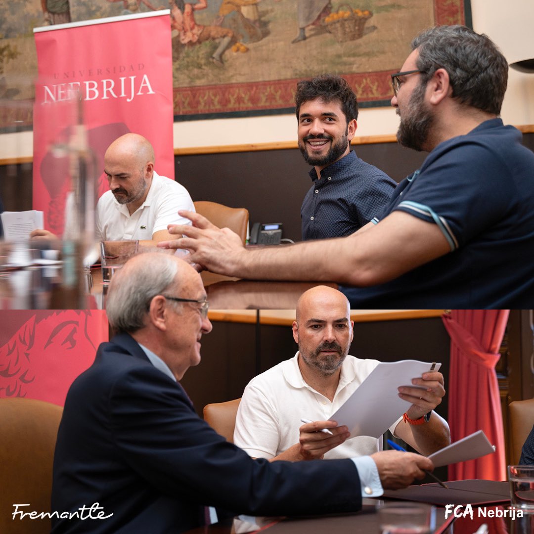 FcaNebrija's tweet photo. El futuro es el entretenimiento.
La productora @FremantleESP referente en el sector y @Nebrija firman acuerdo para el Máster en #Creación de #ProgramasDeEntretenimiento.
La compañía es responsable de títulos clave como #GOTTalent, #MartinezYHermanos o #FactorX entre otros. https://t.co/abyjsyjZ0L