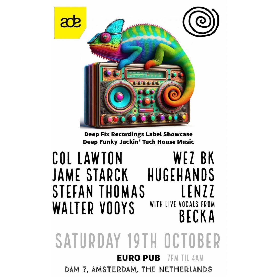 HUGEhandsmusic's tweet photo. I’m very happy to be joining the Deep Fix recordings crew this year at @ADE_NL
🙌🙌
#deephouse #jackinhouse #funkytech #undergroundhousemusic #ade https://t.co/yRlPeKlTHr
