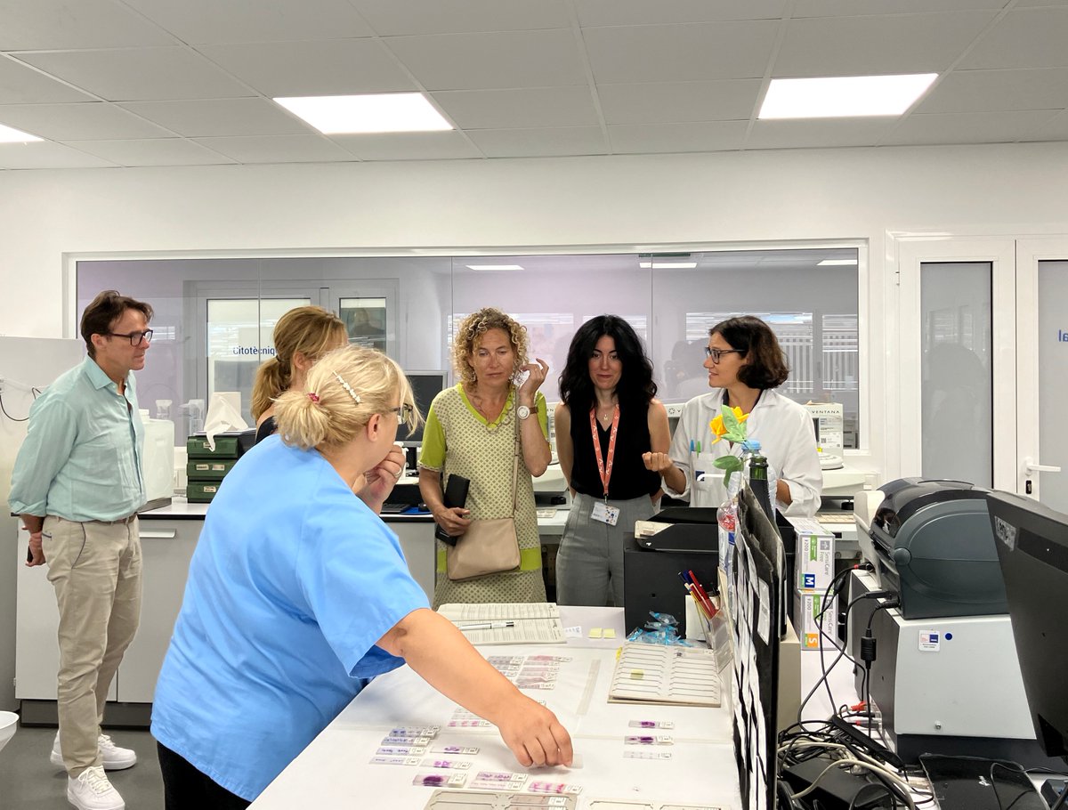 iCERCA's tweet photo. 👋 La directora d' #ICERCA @PellejaLaia visita l'Institut de Recerca Hospital del Mar, centre CERCA referent en biomedicina i salut.
🔬🧫Gràcies a l'equip per la rebuda i pel vostre treball d'excel·lència amb l'objectiu de millorar la salut de les persones.
#SomCERCA https://t.co/ZAGAm6z5Bf
