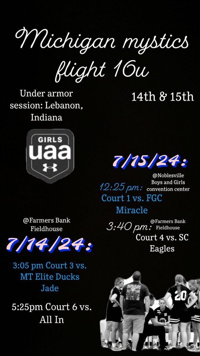 Schedule for this weekend. Credit <a href="/AvaFetterman1/">Ava Fetterman</a> for this graphic.