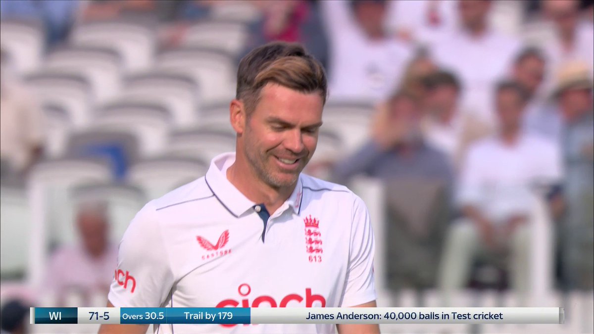 SkyCricket's tweet photo. 40,000 balls in Test cricket for James Anderson 🤯 https://t.co/uGNMBiOeIT