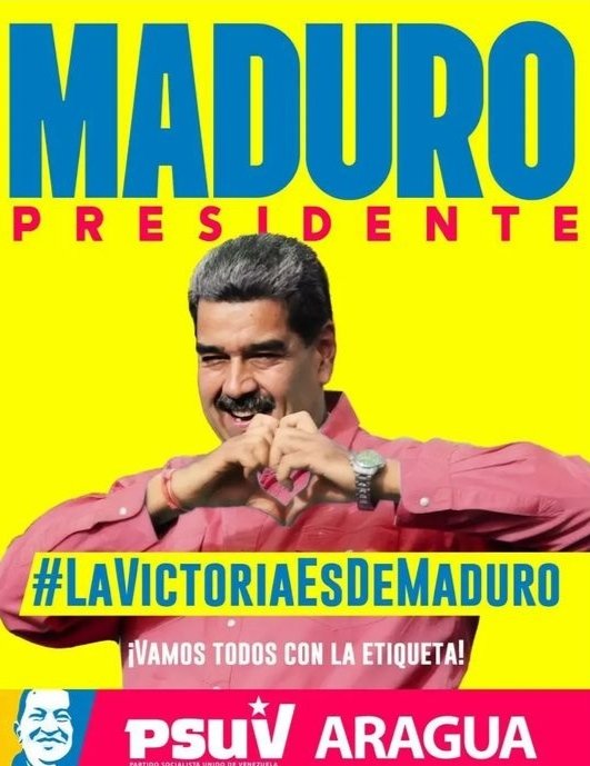 #11Julio 💯🇻🇪📢
#LaVictoriaEsDeMaduro

<a href="/NicolasMaduro/">Nicolás Maduro</a> <a href="/_LaAvanzadora/">Yelitze Santaella</a> @_NancyOrtuno_ <a href="/AlexisJCorredor/">Alexis Corredor Pérez</a> <a href="/CDCEAragua/">CDCE ARAGUA</a> <a href="/dcabellor/">Diosdado Cabello R</a> <a href="/jeancarlos10D/">Abg Jeancarlos Rodríguez</a> <a href="/LeiraSuarezPsuv/">LeyraSuarezPsuv</a> <a href="/Mippcivzla/">mippci</a> @MPPEDUCACION <a href="/PartidoPSUV/">PSUV</a> <a href="/Soykarinacarpio/">Karina Carpio</a> <a href="/PsuvAragua_ofic/">PartidoPSUVAragua</a>

#KeLacreoLaPoesía

¡Las letras de todos!
