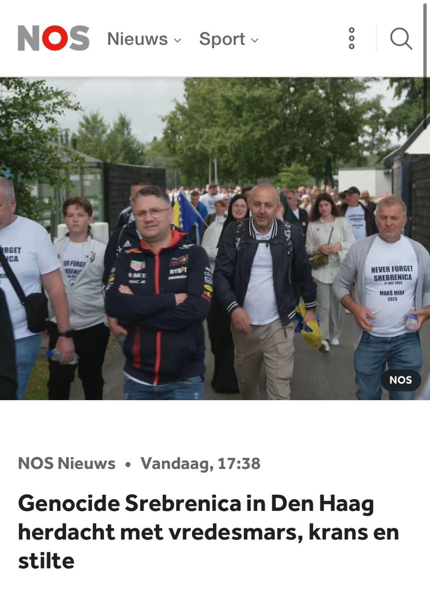 Naar een genocide herdenking in je Max Verstappen jasje…
