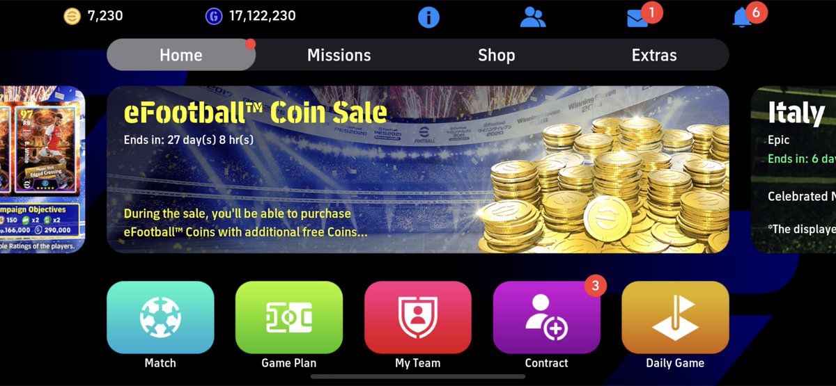 Turboking14's tweet photo. @PESEP14 Efootball needs to enable gold coin p2p,,needs to sell off these gold coins https://t.co/1LfWkxRNmn