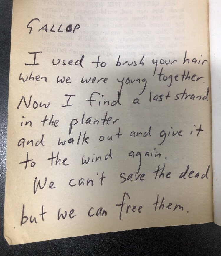 Joseph_Fasano_'s tweet image. I can't get over the fact that my mother kept this in her house for 27 years. I wrote it when I was 15 &amp;amp; our horse Cinnamon died.