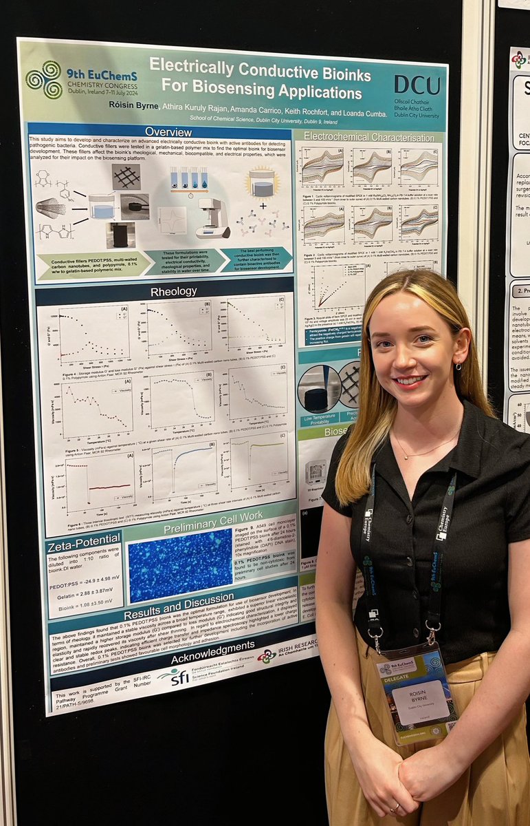 Róisín Byrne (@roisin__byrne) on Twitter photo Grateful for the opportunity to present my research and also showcase my poster at the <a href="/EuChemS_Congres/">10th EuChemS Chemistry Congress</a> at the Dublin convention centre. Thank you to all who attended and engaged in meaningful discussions! <a href="/DCU_Research/">DCU Research</a> <a href="/DCUChemistry/">DCU School of Chemical Sciences</a> #ECC9 #EuChemS2024 Grateful for the opportunity to present my research and also showcase my poster at the <a href="/EuChemS_Congres/">10th EuChemS Chemistry Congress</a> at the Dublin convention centre. Thank you to all who attended and engaged in meaningful discussions! <a href="/DCU_Research/">DCU Research</a> <a href="/DCUChemistry/">DCU School of Chemical Sciences</a> #ECC9 #EuChemS2024