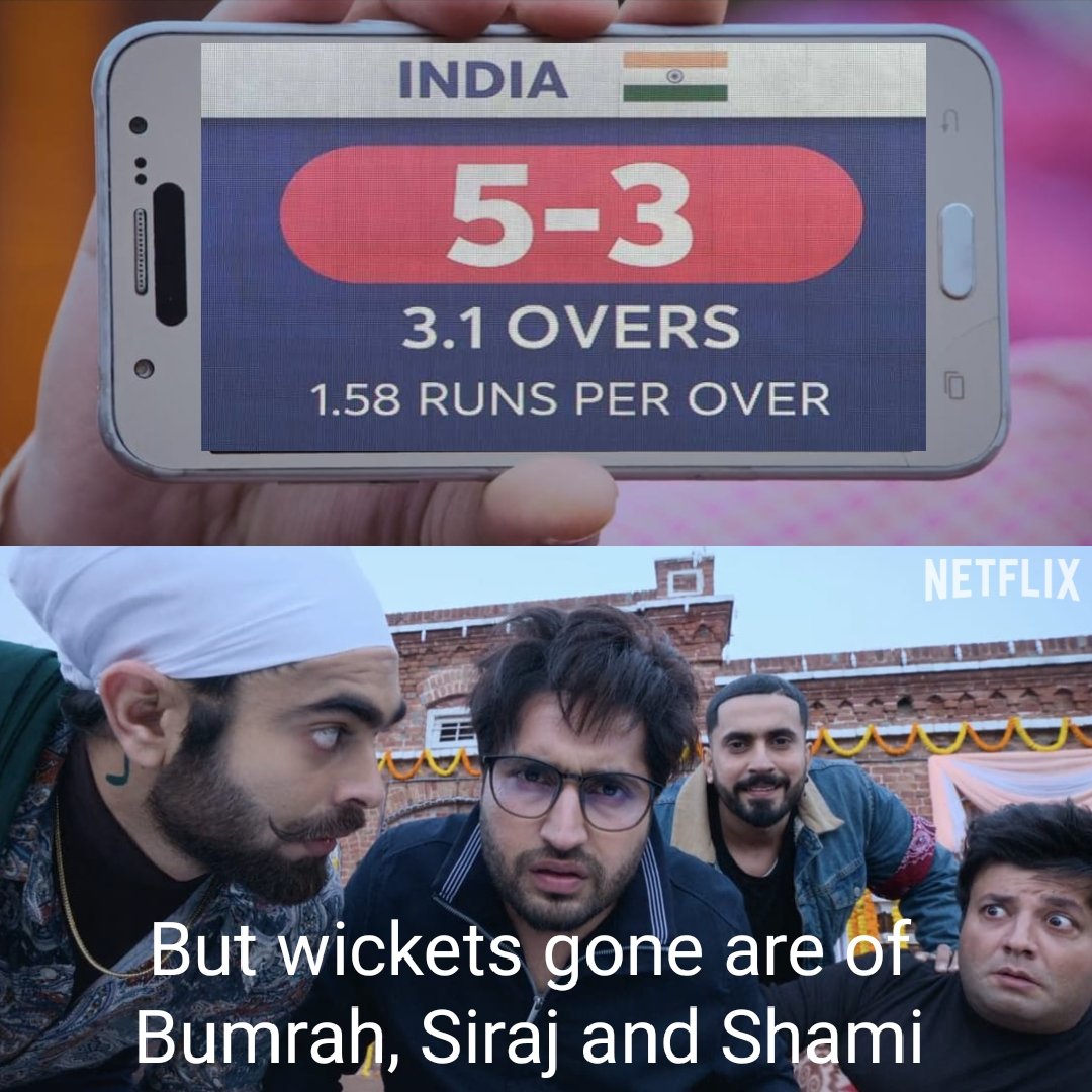 KNIGHTS_EXTRA's tweet photo. The score of team india in the first match played under @GautamGambhir coaching
#fromfuture https://t.co/h75ictk286