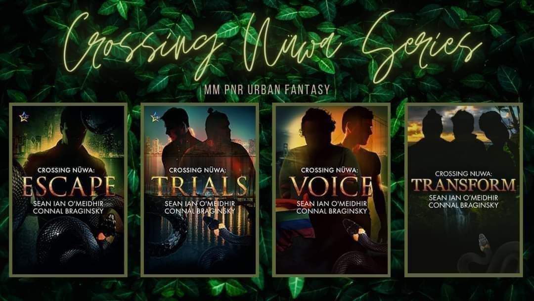 BurstingBlog's tweet image. CROSSING NUWA SERIES

Crossing Nuwa: Escape
amazon.com/dp/B09FSQ3D4X

Crossing Nüwa: Trials 
amazon.com/dp/B09HWV1Z77

 CROSSING NUWA: VOICE 
amazon.com/dp/B09NQSG5VQ
 
 Crossing Nüwa: Transform 
 books2read.com/CrossingNuwa4

Crossing Nuwa Series
getbook.at/CrossingNuwaSe…

#PNR #Read