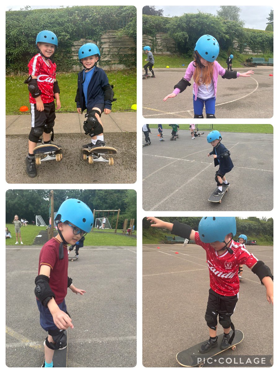 Broadoak_Year2's tweet photo. Some of 2M enjoyed skateboarding this afternoon. Great determination shown by all! 🛹 #BroadoakHFF24 https://t.co/FgBr1vqRWW