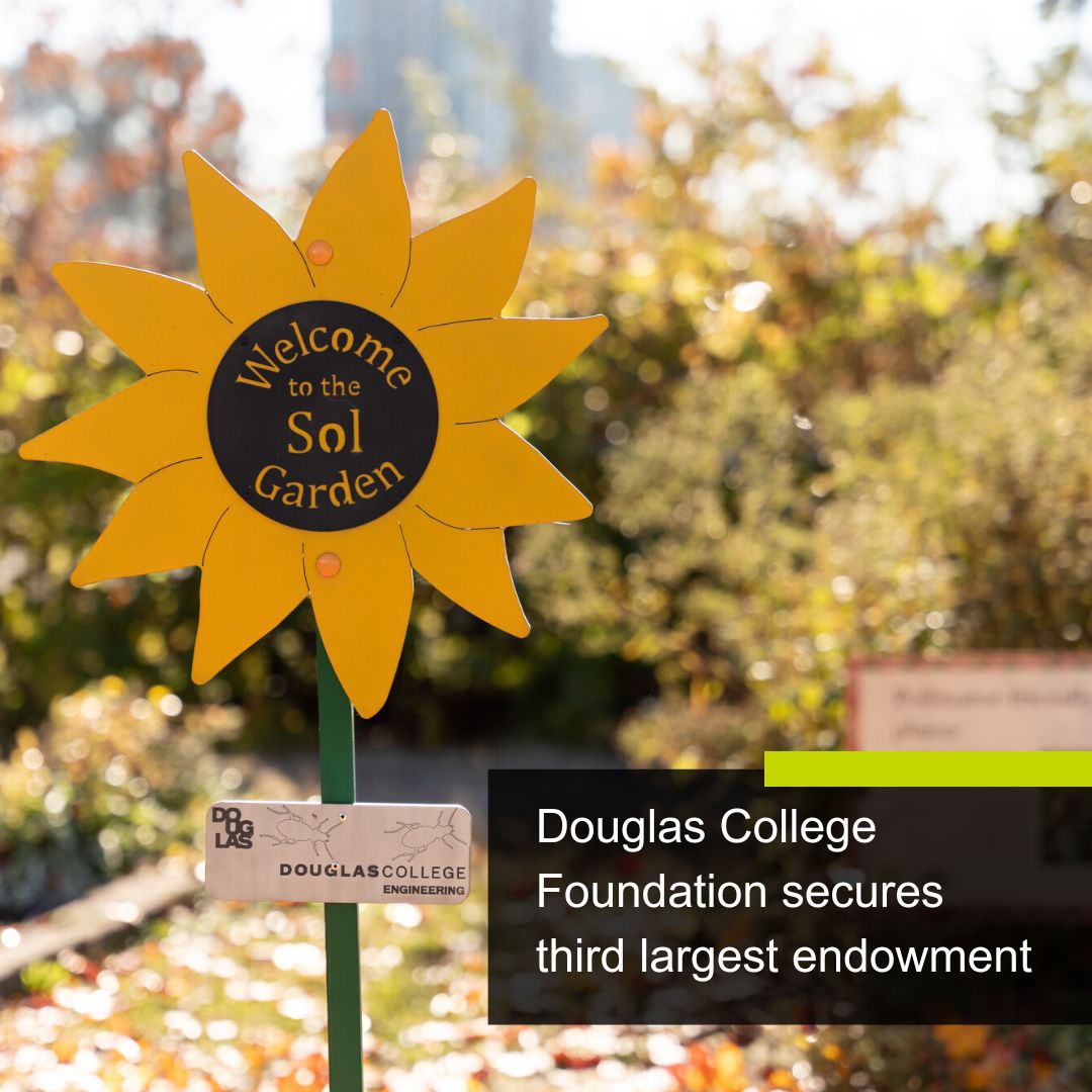 The Douglas College Foundation has received a donation of more than $350,000 to support free environmental education programs for elementary schools and community groups in the Lower Mainland.