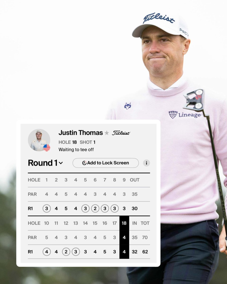 ForePlayPod's tweet photo. JT OPENING ROUND 62. SOLO LEAD. https://t.co/ZhX23ydmiJ