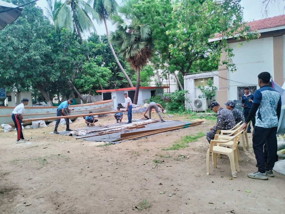 NccDteAPandT's tweet photo. The Inter Group Competition Nau Sainik Camp is underway in Visakhapatnam. Naval wing cdts of all 9 groups of the directorate are geared up to showcase their training excellence, forming the best team to represent @NccDteAPandT in All India Nau Sainik Camp 2024. #AINSC @HQ_DG_NCC https://t.co/911N4oi1p5