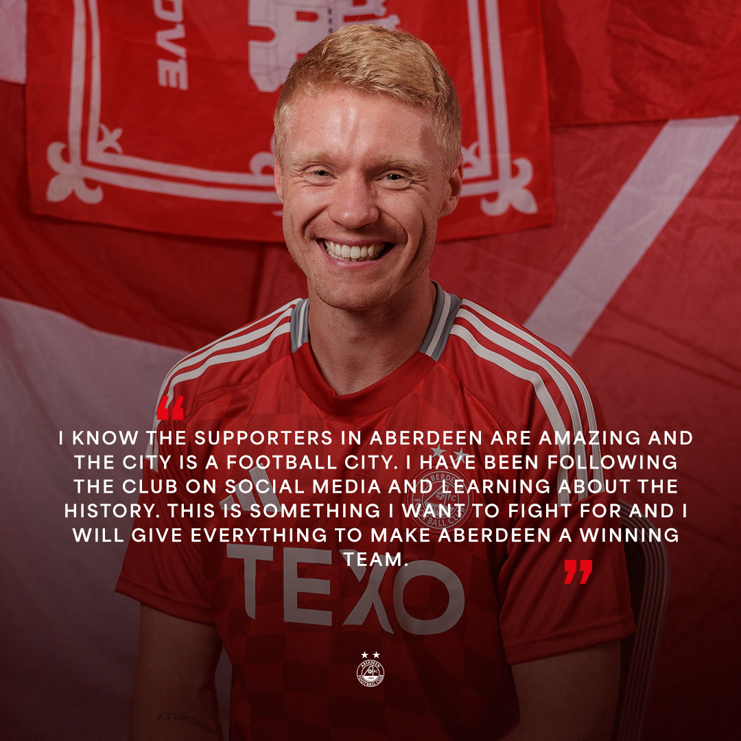 AberdeenFC's tweet image. He's been following us, now you can follow him...

📱 @SivertHN 

#StandFree 🔴