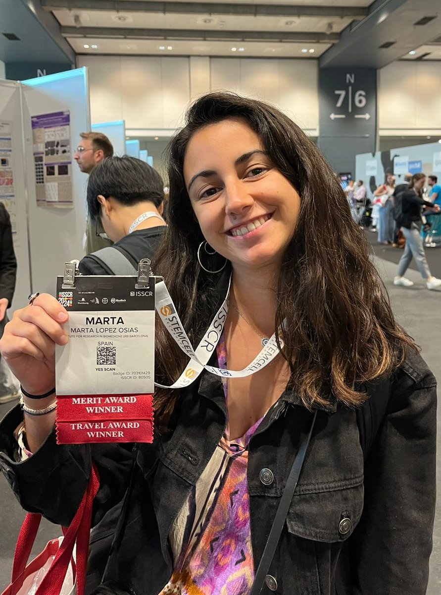mlopezosias's tweet photo. Honored to receive the @ISSCR Merit award and Travel award at #ISSCR2024!  🚀
Stop by poster #195 tomorrow Friday 3:45-4:45 PM to see the latest happening at the @FraticelliLab !! https://t.co/JcmxWFE8R8