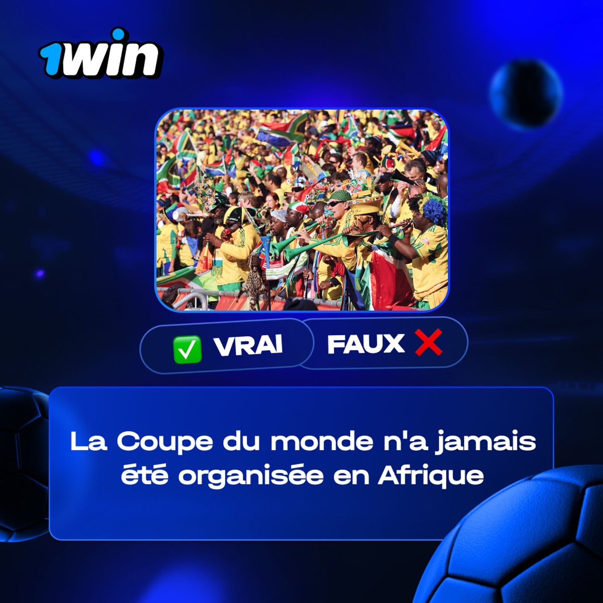 1win_fr's tweet photo. Vrai ou faux ?🧐

1. Écrivez dans les commentaires si la déclaration dans l'image est vraie ou non
2. Entrez votre 1win ID
3. Taguez un ami

❗️ Un participant ne peut laisser qu'un seul commentaire avec l'une des options de réponse

Nous enverrons un prix de 50 $ à un gagnant aléatoire. Les résultats seront connus demain.

Ne manquez pas le moment !