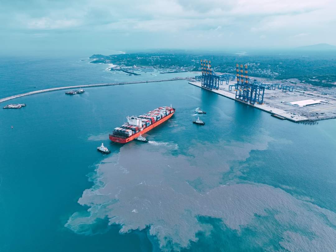 Today marks an epic moment as Vizhinjam International Seaport welcomes its first Mother Ship! Vizhinjam container transshipment port now in operation, #VizhinjamPort #Vizhinjam