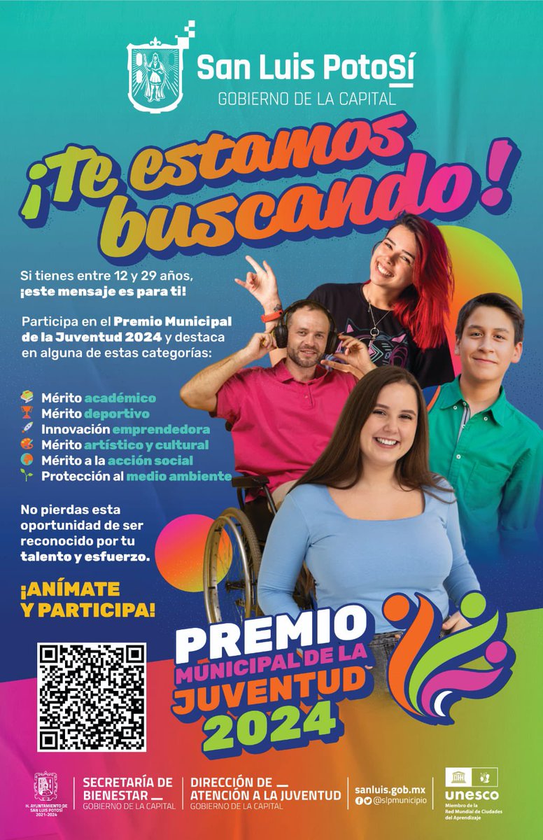 meemorivera's tweet photo. 〰️Vives en San Luis Potosí y tienes entre 12 y 29 años! 📚

➡️ El Alcalde @EF_Galindo y el @SLPMunicipio te invitan a participar en el PREMIO MUNICIPAL DE LA JUVENTUD.🫶🏻
 
➡️Tienes hasta el día 19 de julio para inscribirte ‼️

NO TE QUEDES FUERA‼️ https://t.co/Vj0FmrUNJe
