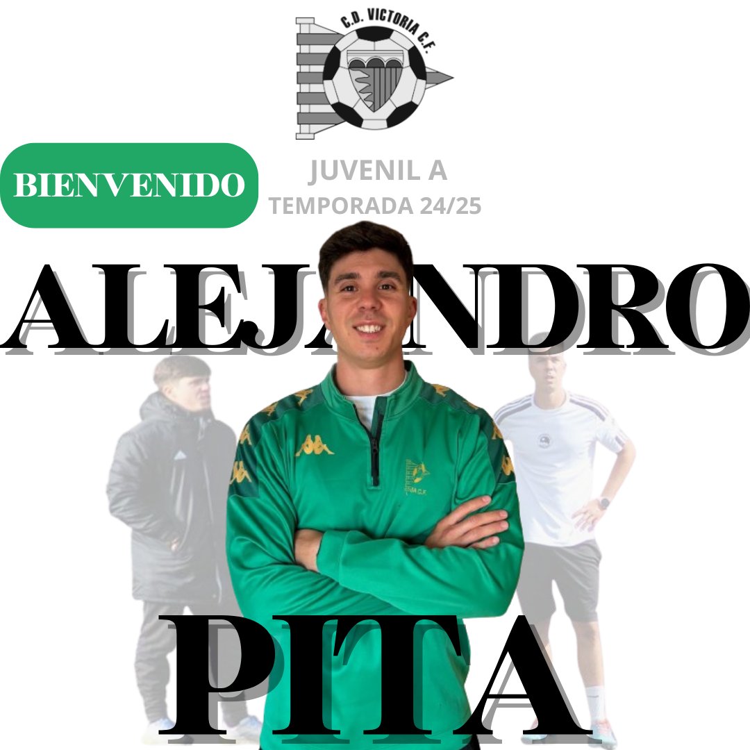 CDVictoriaCF's tweet photo. 🆕 | ALEJANDRO PITA, nuevo entrenador del Juvenil A

Entrenador NIVEL III, ex del @CDParquesol será el encargado de liderar el proyecto en la próxima temporada.
Pese a su juventud, cuenta con experiencia en la categoría, además de tener experiencias en equipos de superior... https://t.co/wC1c0zmL1j
