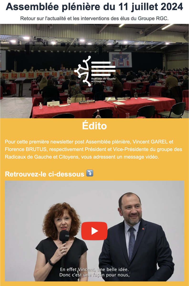 Radicaux_Oc's tweet photo. ⏮️ Retour sur l'Assemblée plénière du 11 juillet : découvrez l'actualité et les interventions des élus radicaux de gauche et citoyens.

📖 Pour lire la version en ligne : https://t.co/sgQnoiDDfR https://t.co/rngUbSQuAP