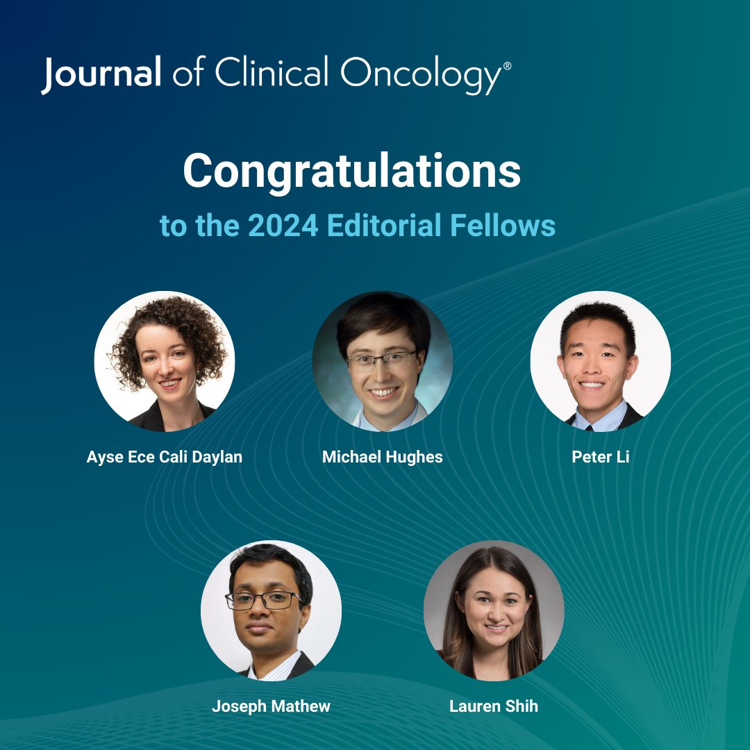Journal of Clinical Oncology (@jco_asco) on Twitter photo #JCO welcomes our onboarding editorial fellows, Ayse Ece Cali Daylan, <a href="/MSHughes_MD/">Michael Hughes</a>, Peter Li, Joseph Mathew & @lcshihmd! #JCO welcomes our onboarding editorial fellows, Ayse Ece Cali Daylan, <a href="/MSHughes_MD/">Michael Hughes</a>, Peter Li, Joseph Mathew & @lcshihmd!