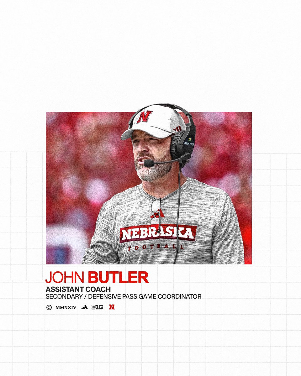 Welcome to Lincoln Coach Butler!

🔗 go.unl.edu/yh40

#GBR x #WhatsNExt!