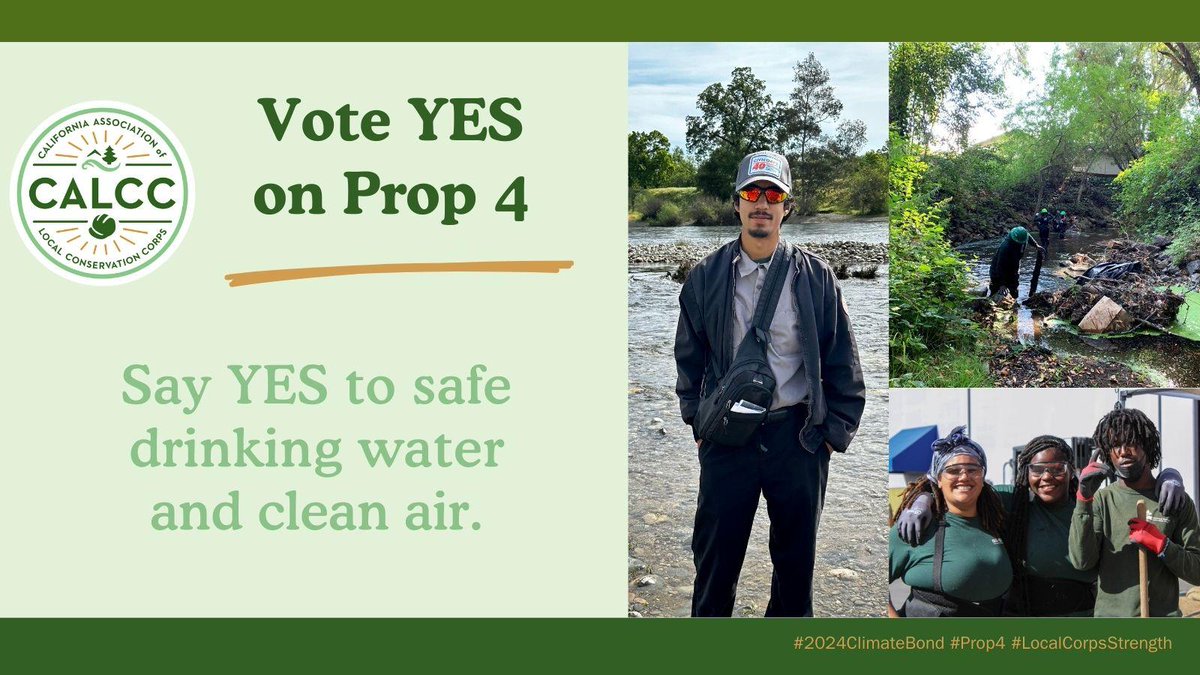 The Los Angeles Conservation Corps offer our grateful thanks to <a href="/SenMariaEDurazo/">Senator María Elena Durazo</a> and <a href="/AsmLoriDWilson/">Assemblywoman Lori D. Wilson</a> for championing the historic #2024ClimateBond, now known as #PROP4, which will be on the November ballot thanks to your strength and vision! <a href="/LocalCorps/">California Association of Local Conservation Corps</a>