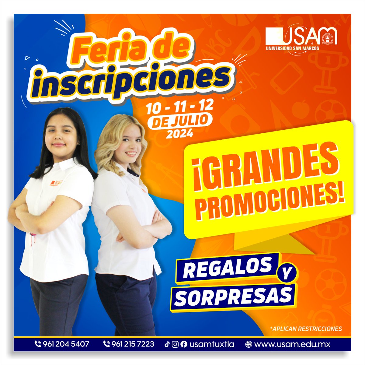 USAMTUX's tweet photo. GRRR, GRRR Ven a Nuestra Feria de Inscripciones https://t.co/og01aayRfQ