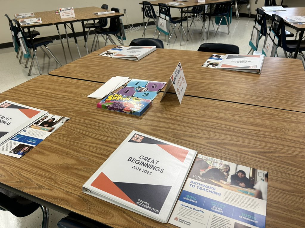 kwani_woods's tweet photo. Getting prepared to meet our new OCPS teachers next week for Great Beginnings #ocpsinduction https://t.co/QcSafHOhLl