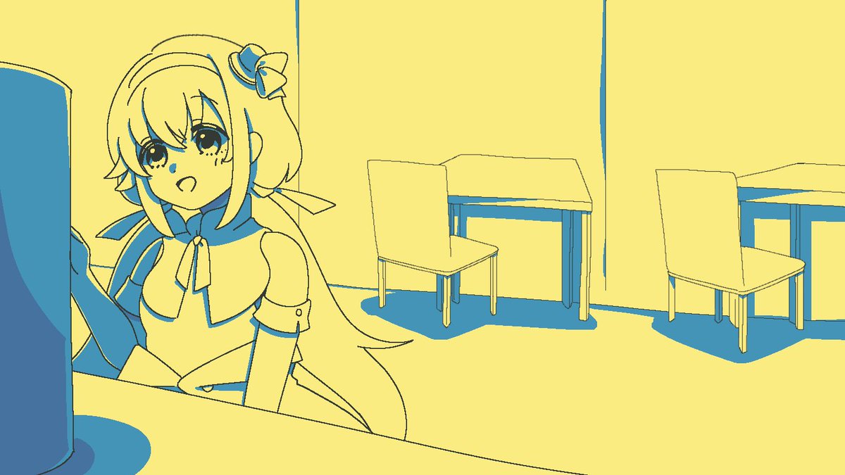 「ピノ様とたっぷりファミレスを享受できました #ピノの自由帳 #カルロピノ 」|けいかのイラスト