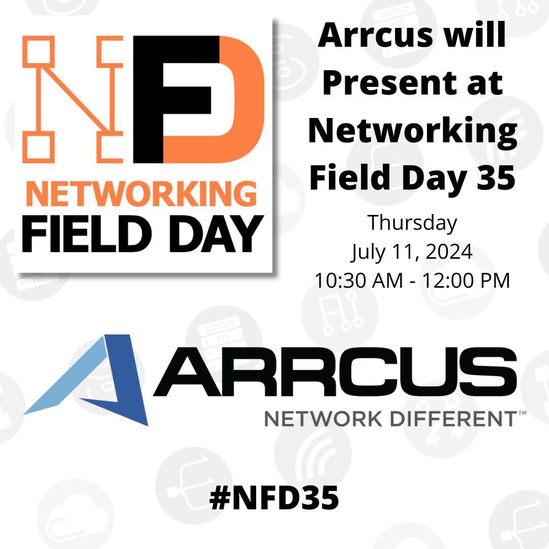 We're going live with @ArrcusInc at Networking Field Day 35! #NFD35 

buff.ly/45Wsnpk