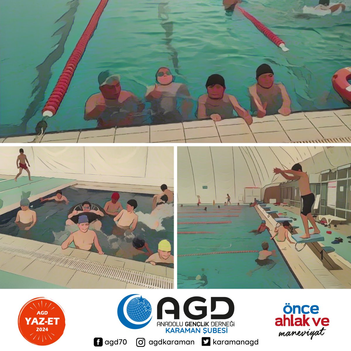 KaramanAgd's tweet image. Yaz Etkinliklerimizde 9. Gün

🟨Kur'an-ı Kerim
🟨Sûre/Dua Ezberleri
🟨Havuz
🟨İkramlar
🟨Namaz

#AGDYazEt2024 #Elifba #Havuz