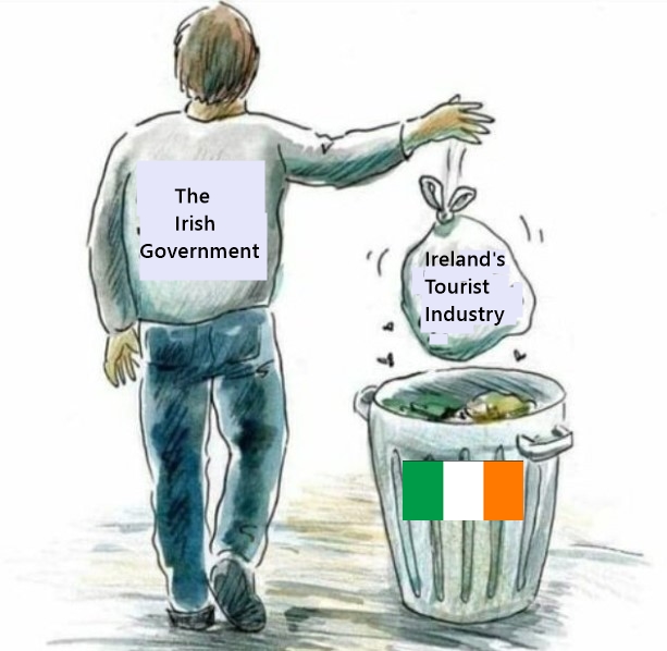 Maximil86429959's tweet photo. 30% of Ireland's hotels are now being used to house 'migrants'. The Irish government are trashing Ireland's tourism industry, as well as the fact that the government previously destroyed many businesses during the COVID-19 SCAMdemic!

Why are Irish people putting up with this??😡 https://t.co/OCk47hEBxx
