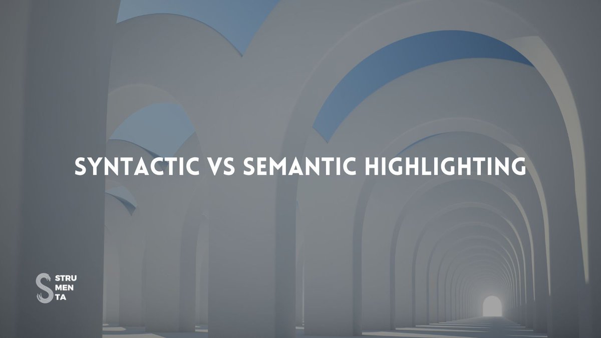 strumenta's tweet image. This new article explains the concepts behind syntactic and semantic highlighting. You can read more about this topic by following this link: buff.ly/4bHak7X #strumentablog #newarticle #legacymodernization
